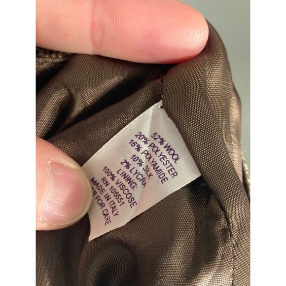 Calypso Cristianne Celle Wool Tweed Pencil Straight Skirt Classic Elegance ~Sz M - Picture 7 of 8